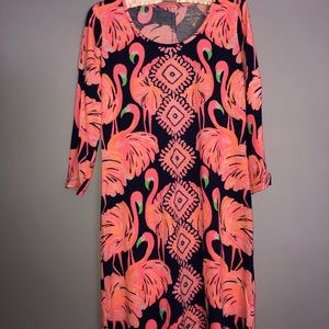 Lilly Pulitzer flamingo dress